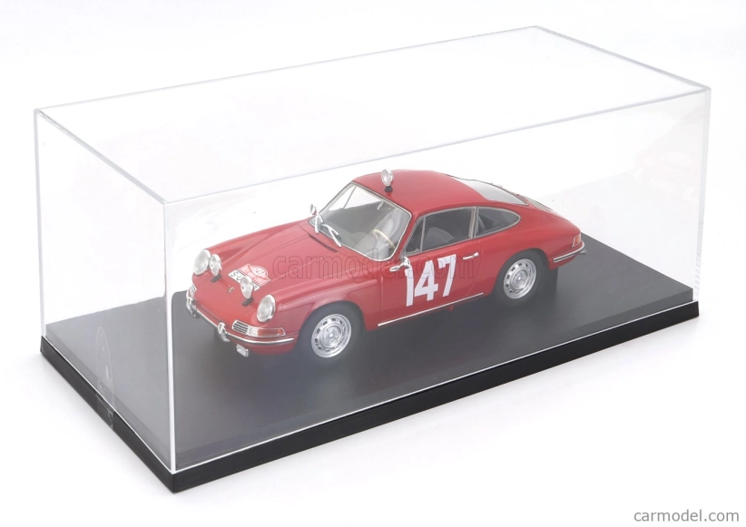 Matrix modely v mierke 1:18 Porsche 911s Coupe N 147 Winner Class Rally Montecarlo 1965 Herbert Linge - Peter Falk