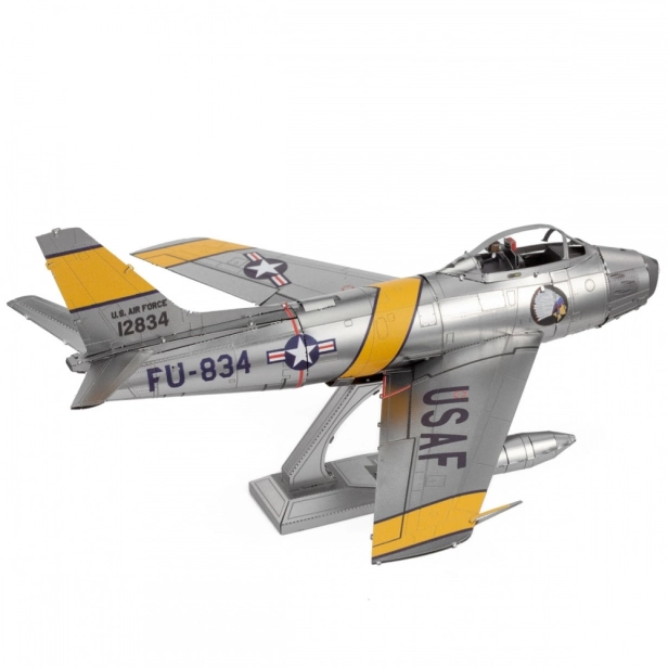 Oceľová stavebnica F-86 Sabre