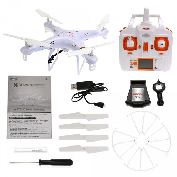 RC dron MJX X705C FPV KAMERA C4010 BIELA