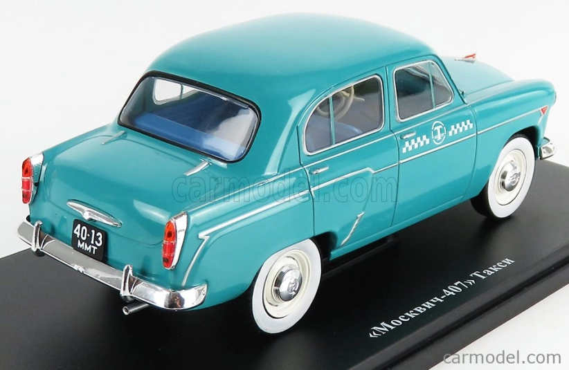 Edicola Moskvitch 407 Taxi 1959 - Damage Blister Box 1:24 Blue