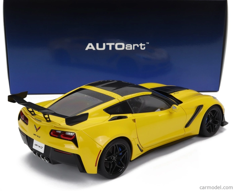 Autoart Chevrolet Corvette C7 Zr1 2017 1:18 Závodní Žlutá