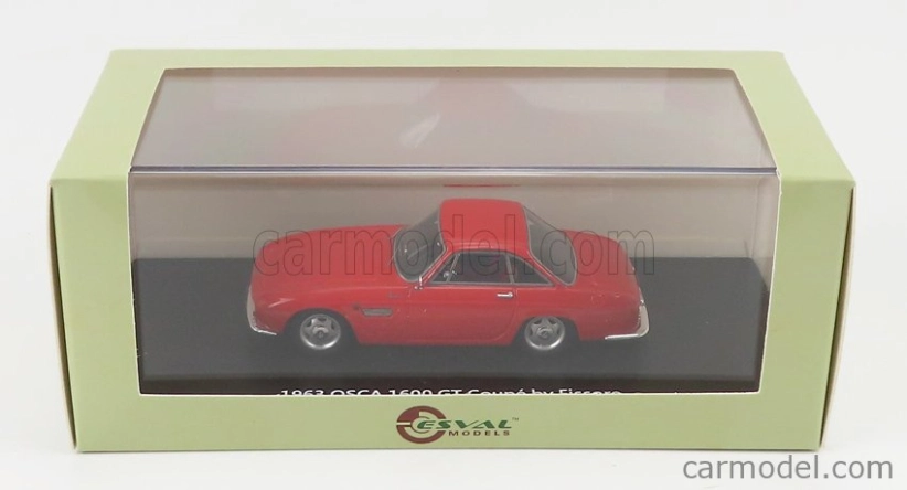 Esval model Osca 1600gt Fissore Coupe 1963 1:43 Červená