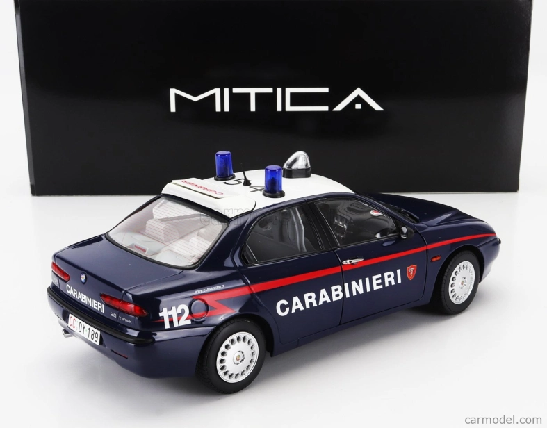 Mitica-diecast Alfa romeo 156 2.0 Twin Spark Carabinieri 1997 1:18 Blue White