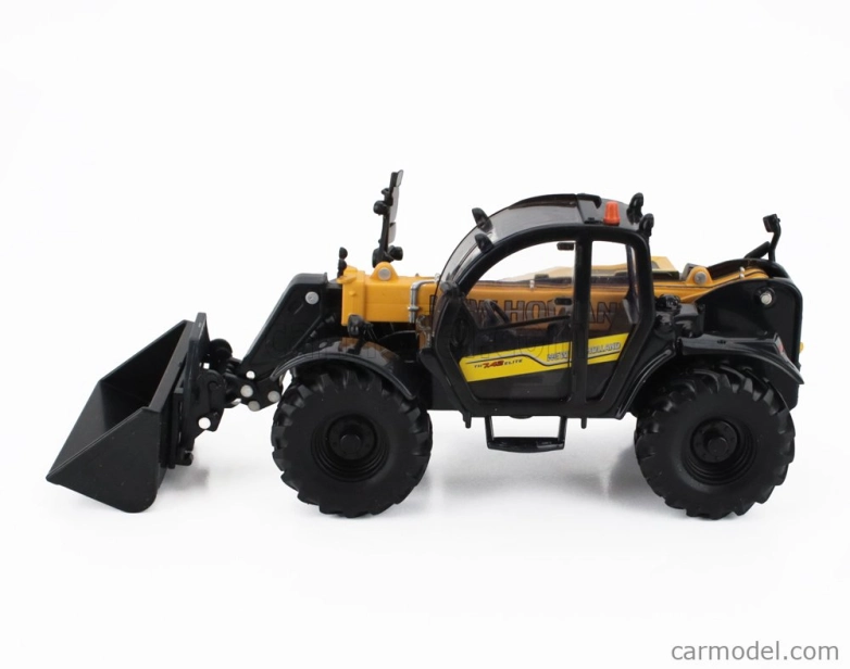 Britains New holland Th7.4z Panoramatický teleskopický traktor Ruspa Gommata - škrabák - Elevatore 1:32 Black Yellow
