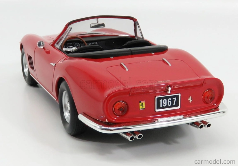 Kk-scale Ferrari 275 Gtb/4 Nart Spider 1967 1:18 Červená