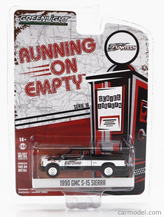 Greenlight GMC Sierra S-15 Pick-up 1990 1:64 Černá Bílá
