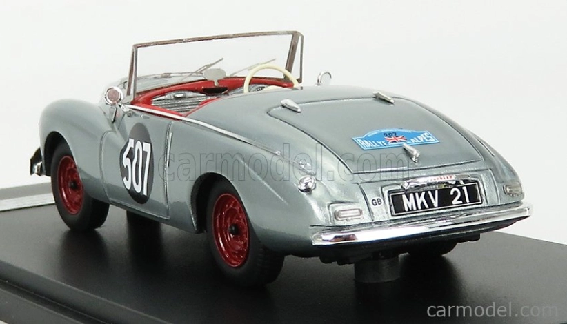 Matrix scale models Sunbeam Alpine N 507 Rally Des Alpes Open 1953 S.moss - J.cutts 1:43 Silver