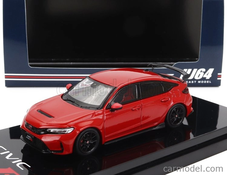 Zapaľovanie-model Honda Civic Type-r (fl5) 2020 1:64 Červená