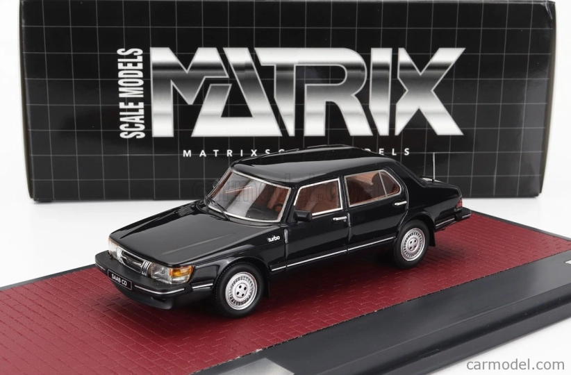 Modely v mierke Matrix Saab 900 Cd Turbo 1986 1:43 Black