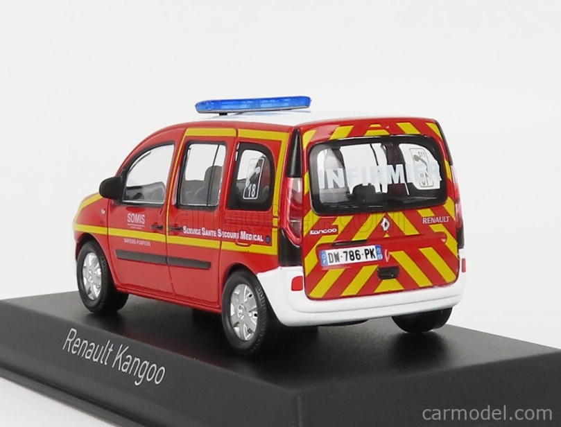 Norev Renault Kangoo Infirmier Sssm Pompiers 2013 1:43 Červená biela žltá