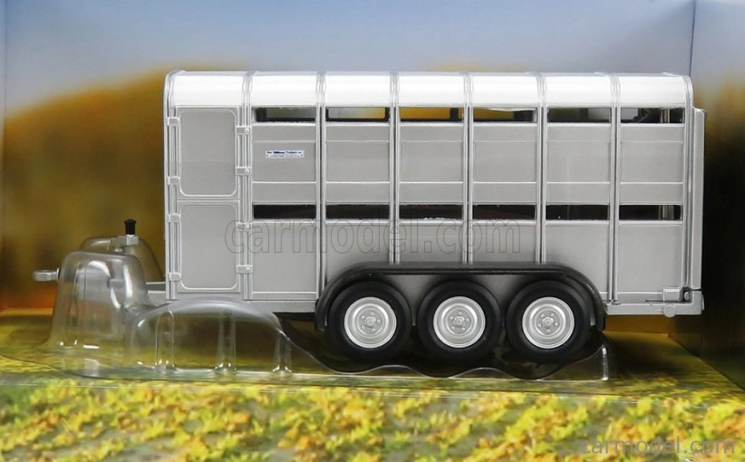 Britains Ifor Livestock Trailer - Trasporto Animali Bestiame 1:32 Stříbrná Bílá
