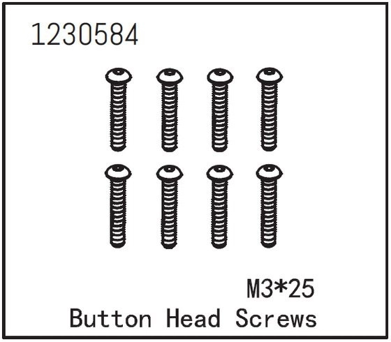 Button Head Screw M3*25 (8)