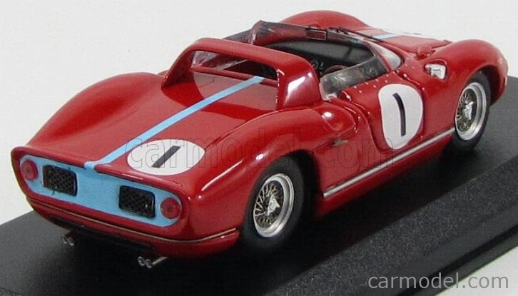 Art-model Ferrari 330p N 1 Spa 1965 M.parkes 1:43 Červená