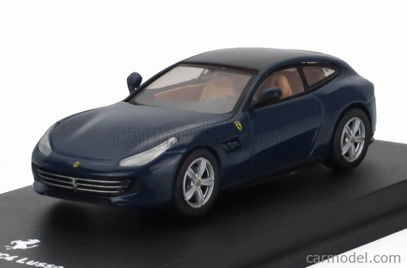 Edicola Ferrari Gtc4 Lusso 2016 - Con Vetrina - With Showcase 1:64 Blu Tour De France - Blue Met