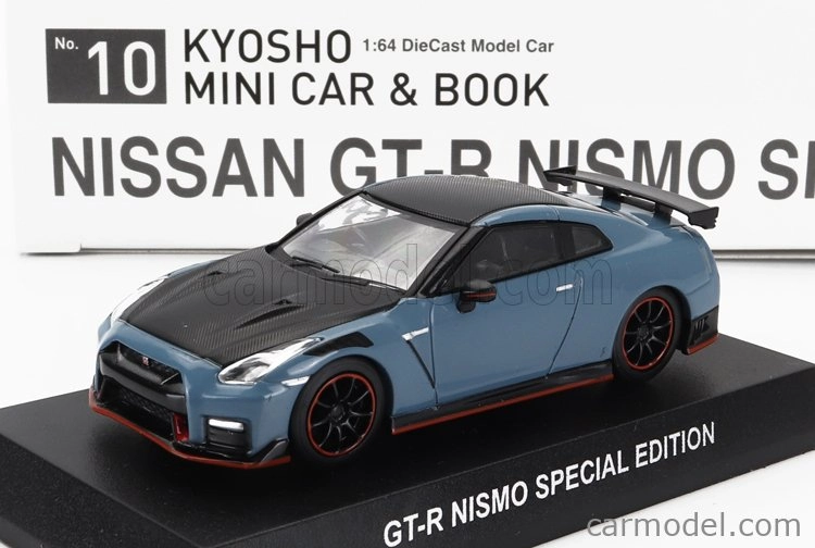 Kyosho Nissan Gt-r (r35) Nismo Coupe 2022 1:64 Modrá čierna