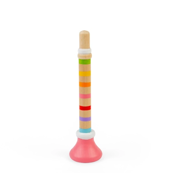 Bigjigs Toys Trumpetka 1 ks růžová