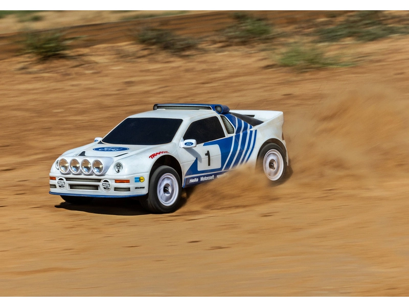 Traxxas Mini Rally Ford RS200 1:12 4WD VXL RTR červená