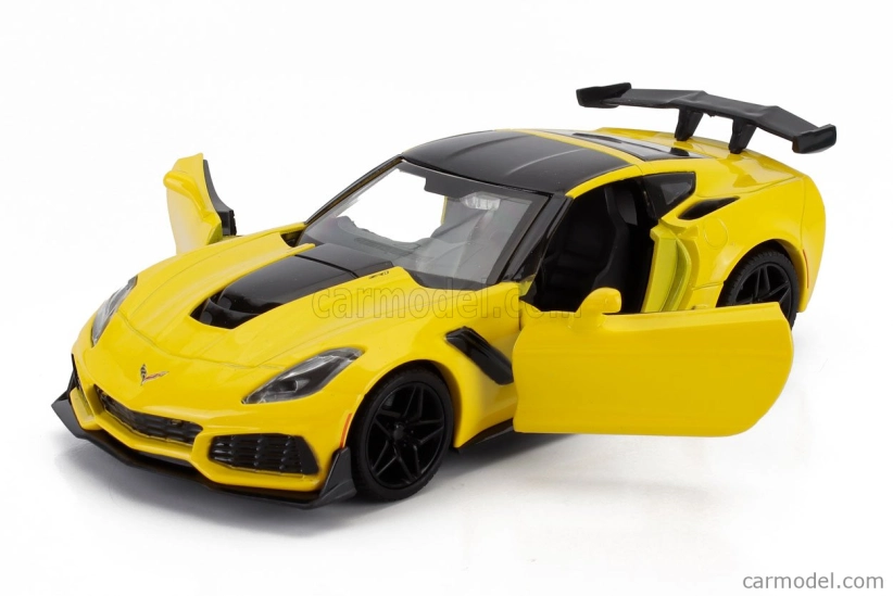 Johnny lightning Chevrolet Corvette Zr1 2019 1:24 Yellow Black