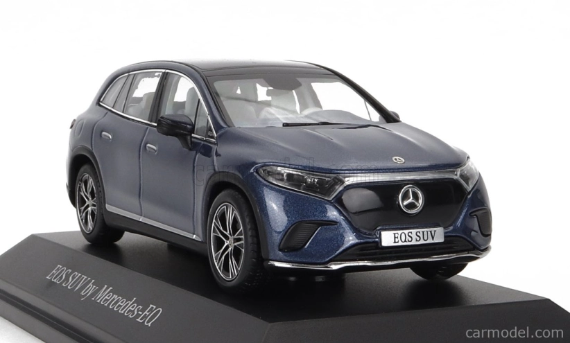 Spark-model Mercedes Benz Eqs Suv (x296) Von Mercedes-eq 2022 1:43 Blue Met