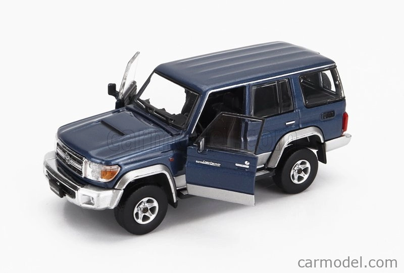 Bm-creations Toyota Land Cruiser Lc76 2014 1:64 Modrá Stříbrná
