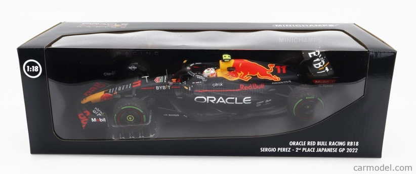 Minichamps Red bull F1 Rb18 Team Oracle Red Bull Racing N 11 1:18, tmavě modrá