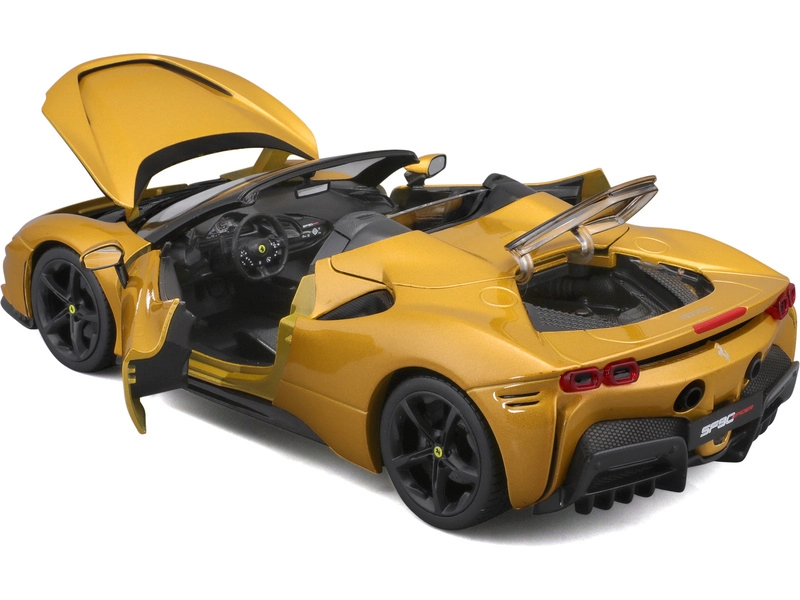 Bburago Ferrari SF90 Spider 1:18 žlutá metalíza