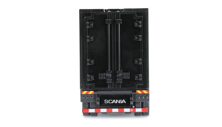 RC licencovaná Scania 730 S s návesom, GYRO, driftovacia, proporcionálny pohon 4x4, 1:64 RTR, čierna