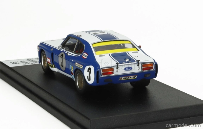 Trofeu Ford england Capri 2600 Lw N 3 24h Spa Francorchamps 1973 Hans Heyer - Helmut Koinigg 1:43 Modrá biela