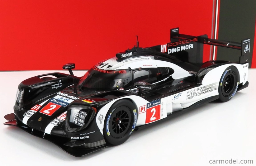 Ixo-models Porsche 919 Hybrid 2.0l Turbo Team Porsche N 2 Winner 24h Le Mans 2016 R.dumas - N.jani - M.lieb 1:18 Black White