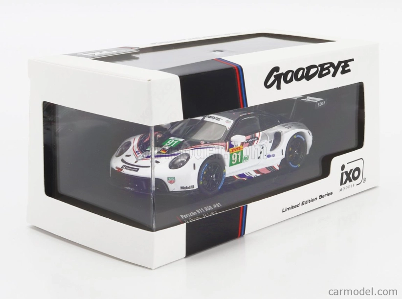 Ixo-models Porsche 911 Rsr-19 Goodbye Team Porsche Gt N 91 Last Race Wec 8h Bahrain 2022 Gianmaria Bruni - Richard Lietz 1:43 Biela čierna