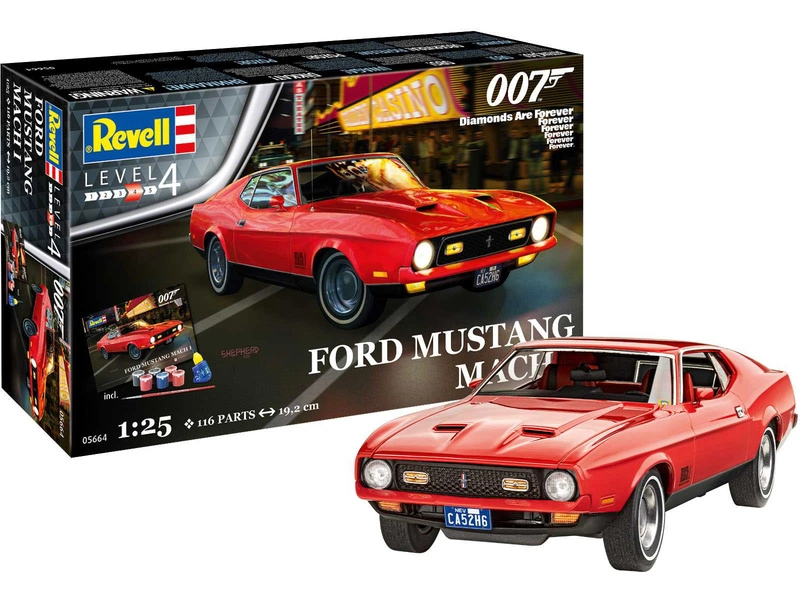 Revell Ford Mustang I – Diamanty sú večné (1:25) (darčeková súprava)