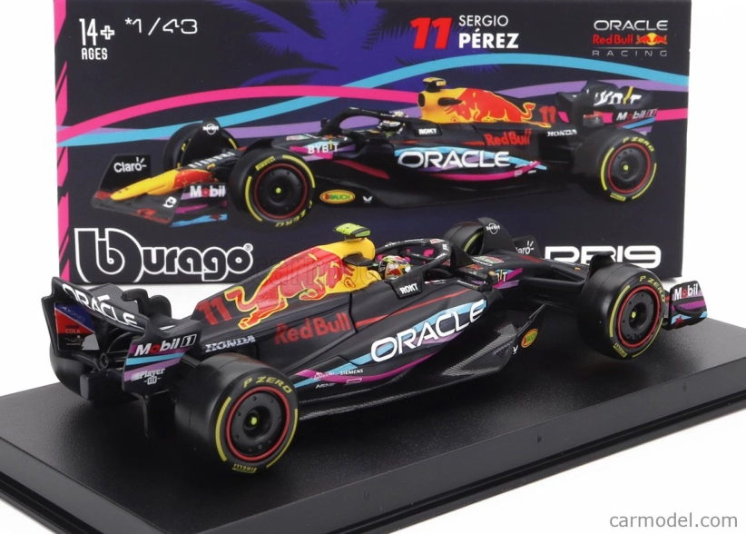 Bburago Red bull F1 Rb19 Team Oracle Red Bull Racing N 11 1:43, tmavě modrá