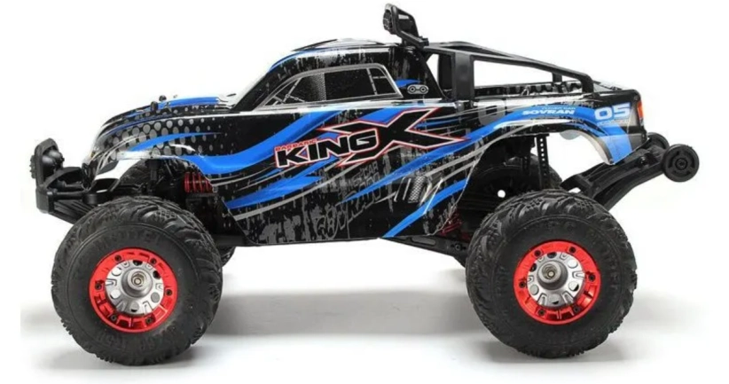 RC auto X-King monstertruck, modrá