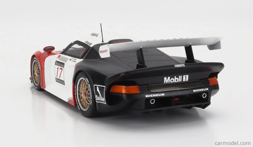 Werk83 Porsche 911 Gt1 3.2l Turbo Team Societe Jb N 17 Fia Gt Nurburgring 1997 E.collard - J.von Gartzen 1:18 červená biela