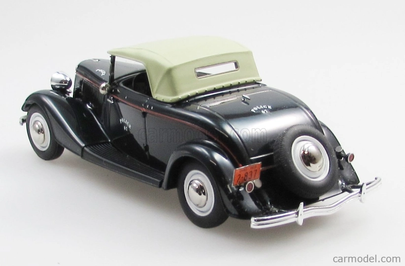 Esval model Ford usa Model 18 Roadster Police 1933 1:43 Černý Krém