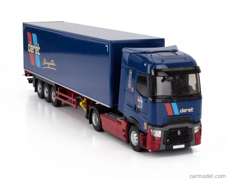 Eligor Renault T-high Truck Cassonato Deret Transports 2023 1:43 Modrá