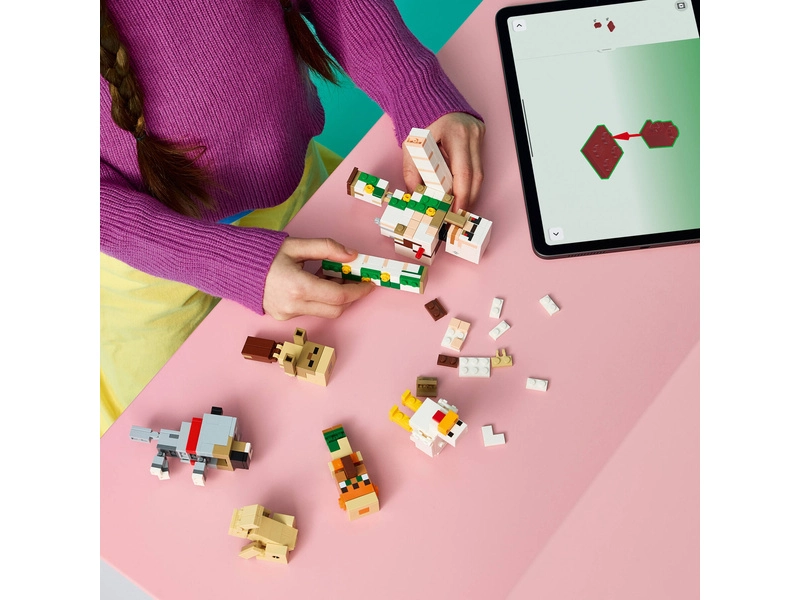 LEGO Minecraft - Kuřecí žokej a útok v poušti