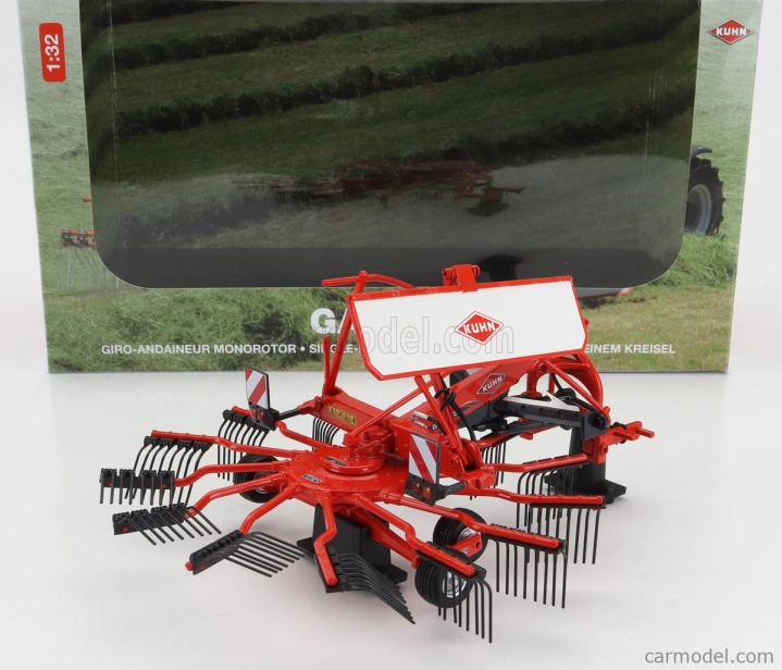 Universal hobbies Kuhn Ga4731 Single Rotor Rake 1:32 Orange