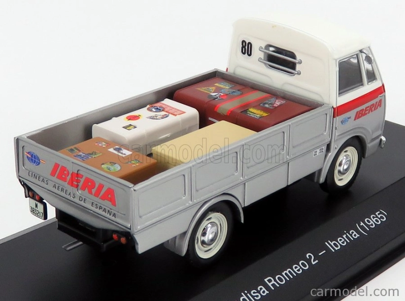 Edicola Alfa romeo Romeo 2 Truck Fadisa Iberia 1965 1:43 strieborná biela