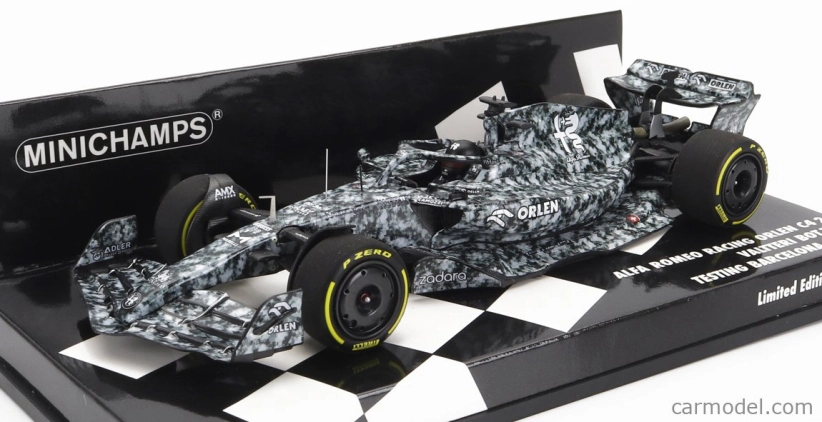 Minichamps Alfa romeo F1 C42 Team Orlen Racing N 77 Test Barcelona 2022 Valtteri Bottas 1:43 Biela
