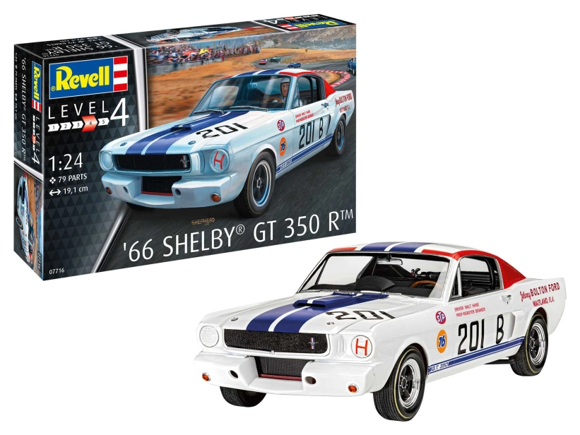 Plastic ModelKit auto 07716 - Shelby GT 350 R (1965) (1:24)