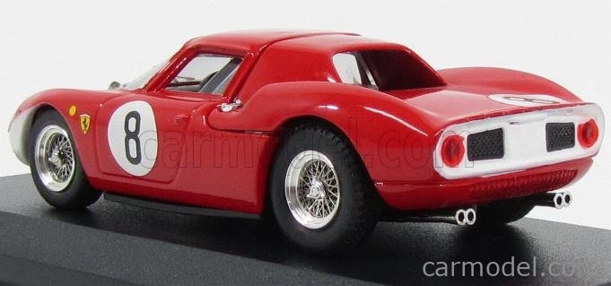 Najlepší model Ferrari 250 Lm N 8 2. 12h Reims 1964 J.surtees-l.bandini 1:43 Červená biela