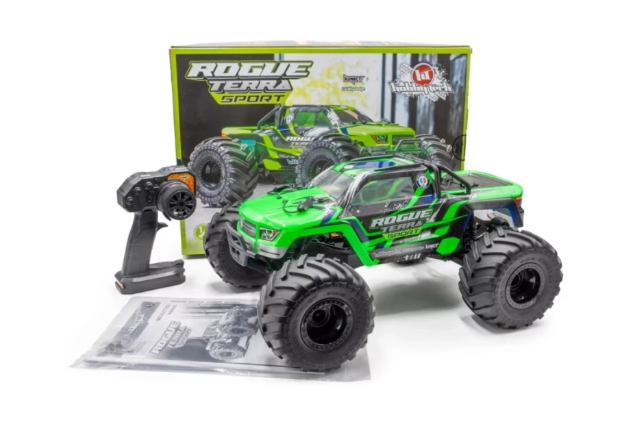 BAZAR-RC auto ROGUE TERRA SPORT RTR Brushless Monster Truck 4WD, zelená