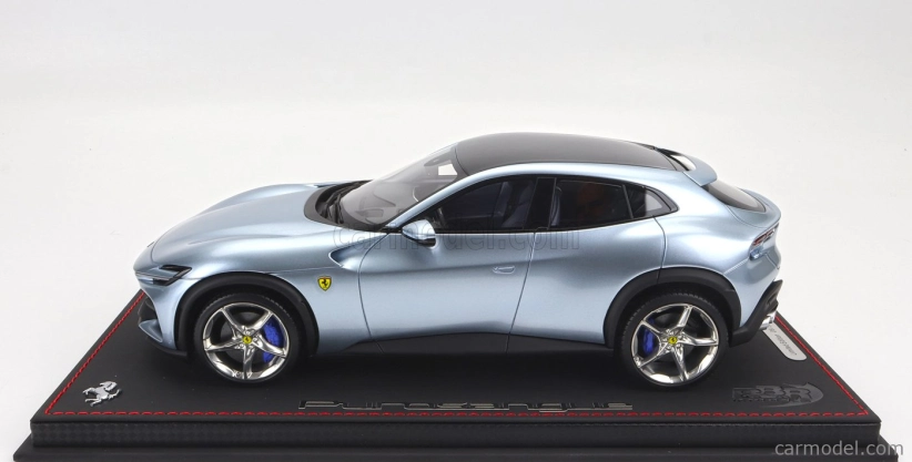 Bbr-models Ferrari Purosangue Suv 2022 - Con Vetrina - S vitrínou 1:18 Grigio Alloy - Blue Grey Met