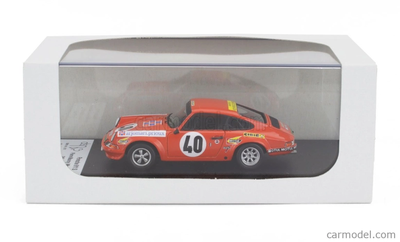 Trofeu Porsche 911s Coupe N 40 24h Le Mans 1972 Pierre Mauroy - Marcel Mignot 1:43 Orange