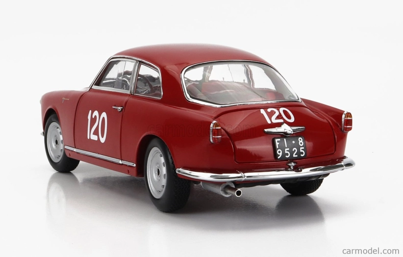 Kyosho Alfa romeo Giulietta Sv Sprint Veloce N 120 Mille Miglia 1956 G.becucci - P.cazzato 1:18 Red