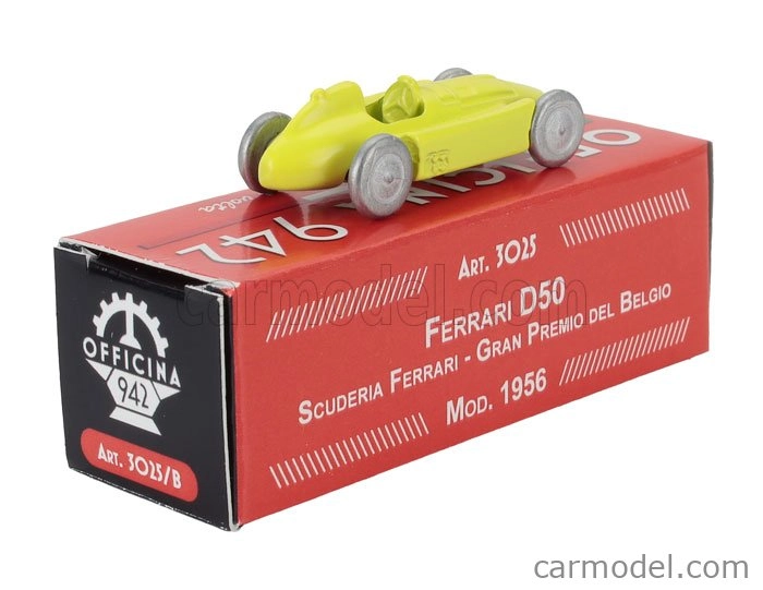 Officina-942 Ferrari F1  D50 1956 1:76 Žlutá