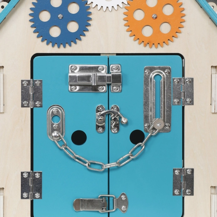 2Kids Toys Activity board Domček tyrkysový