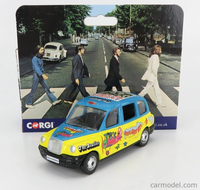 Corgi Austin London Taxi Lti Tx4 2014 - The Beatles 1:36 Žlutá Světle Modrá