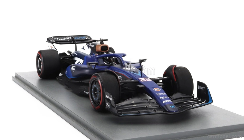 Spark-model Williams F1  Fw45 Team Williams Racing N 23 (800th Gp) British Gp 2023 Alexander Albon 1:18 Blue